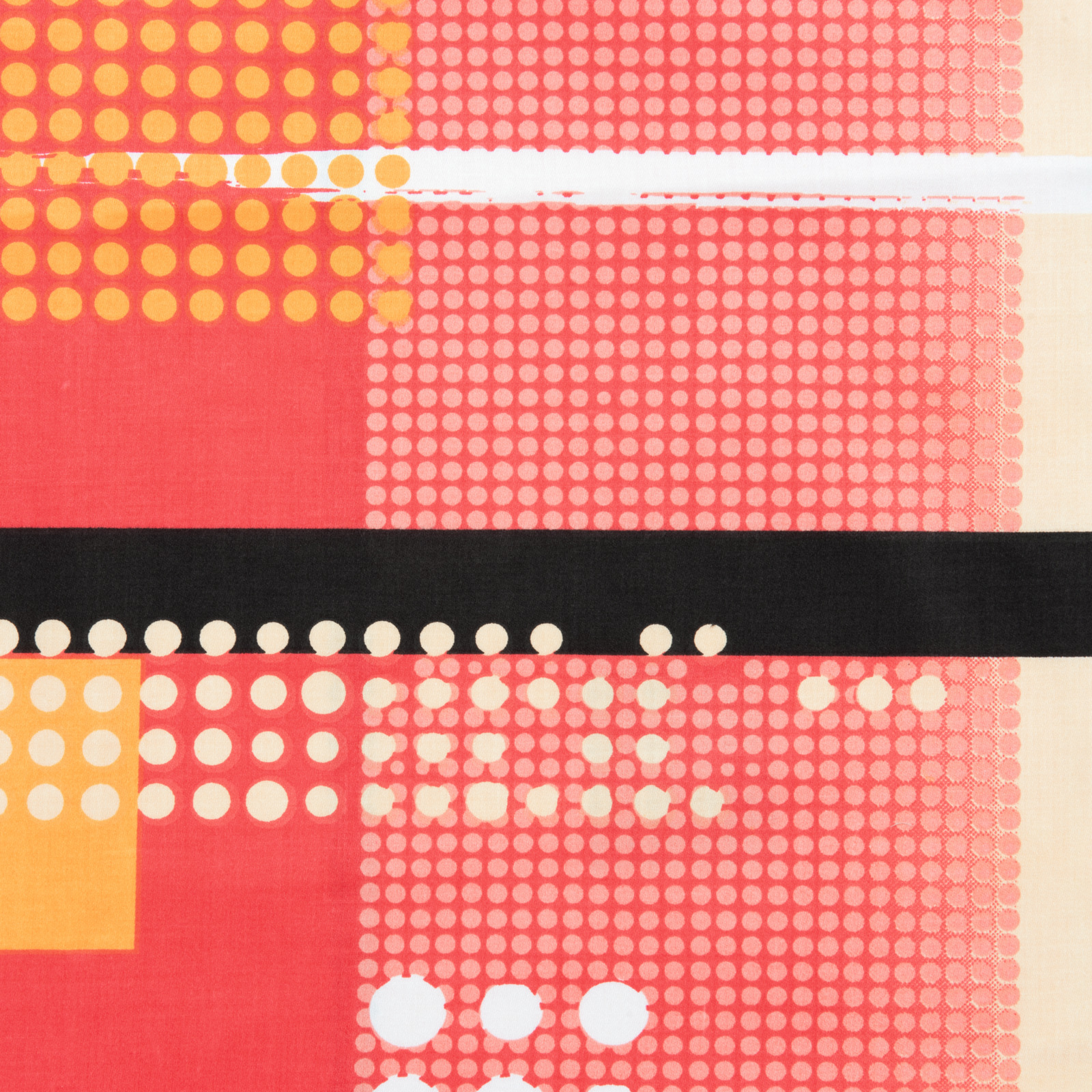 Bettwäsche Satin Muster orange 200x210 2x65x65 Bettanzug Fra