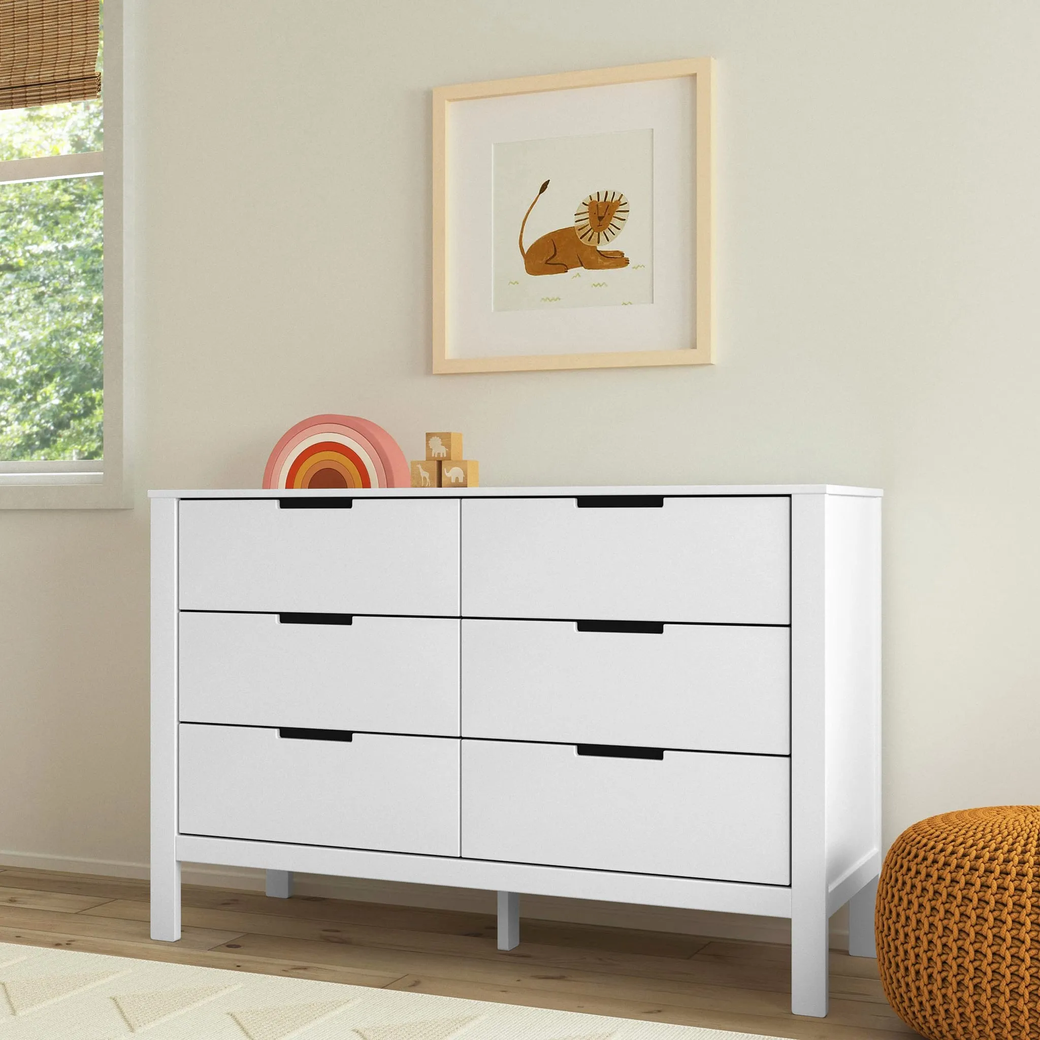 DaVinci Bureau 6 Tiroirs Colby - Blanc