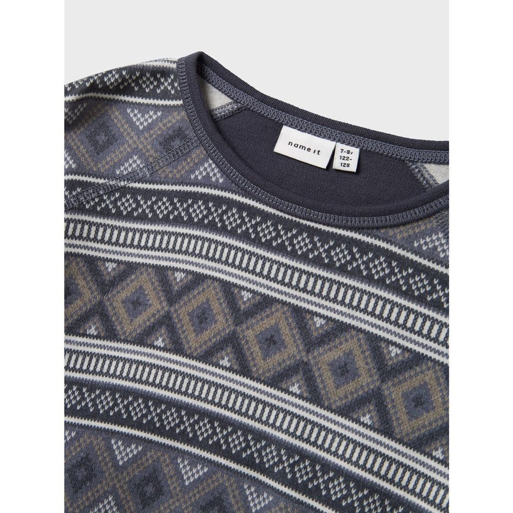 Køb Name It Ombre Blue Iceland Nkmwillto Uld Ls Top