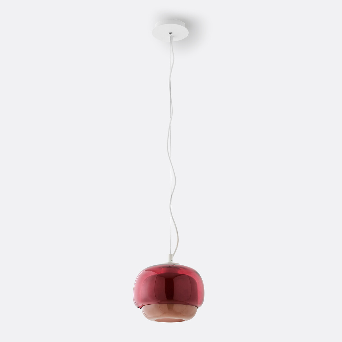 LA REDOUTE INTERIEURS<br>Luminária pendente em vidro colorido, Ø21,5 cm, Kinoko