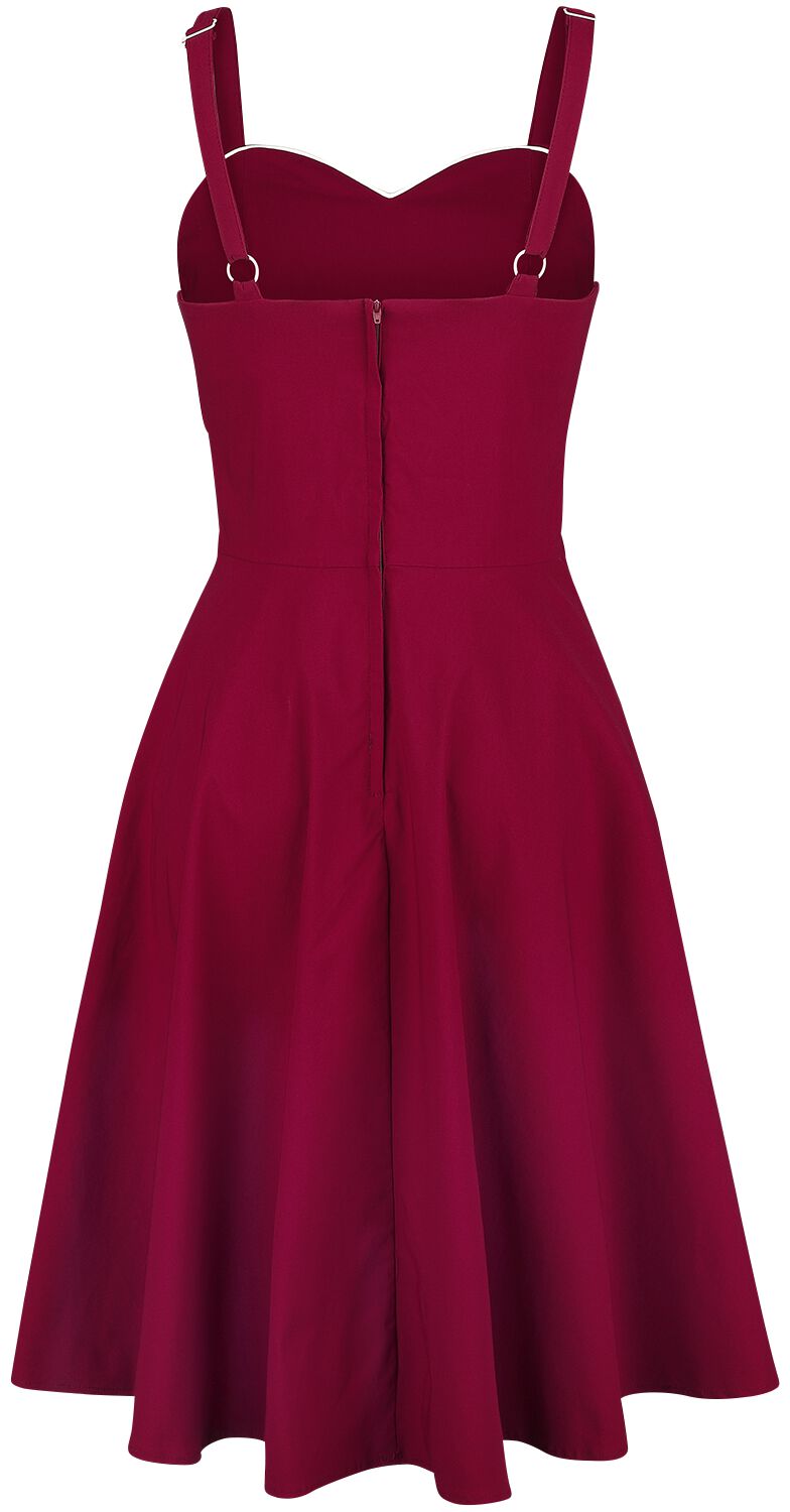Robe Rouge Claudia Seaside | Voodoo Vixen Robe mi-longue