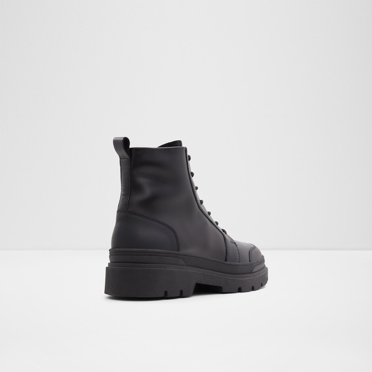 Hairath Black Leather Smooth Men Lace-up boots