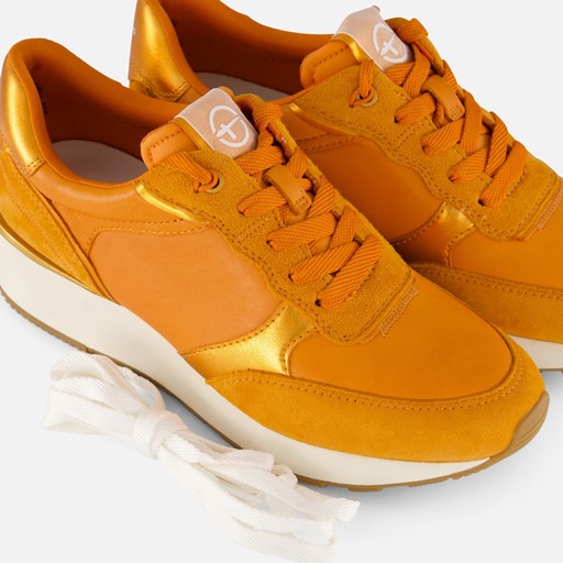 Tamaris Sneakers oranje Leer
