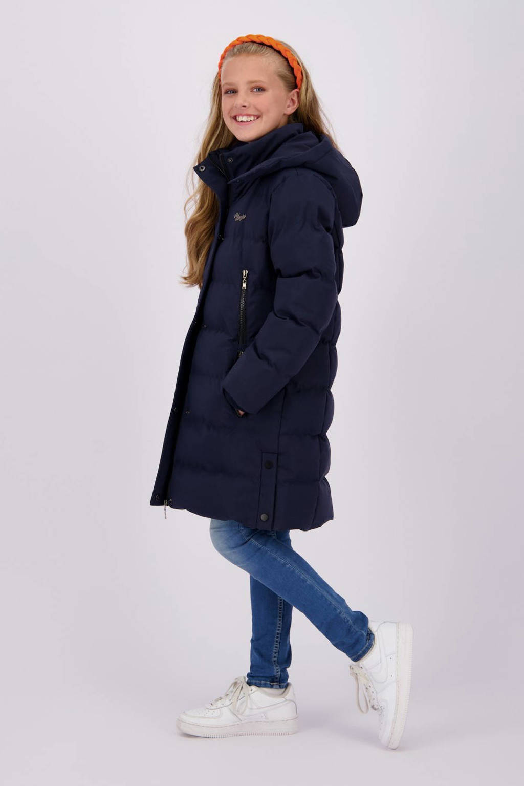 Vingino gewatteerde winterjas Tionne donkerblauw