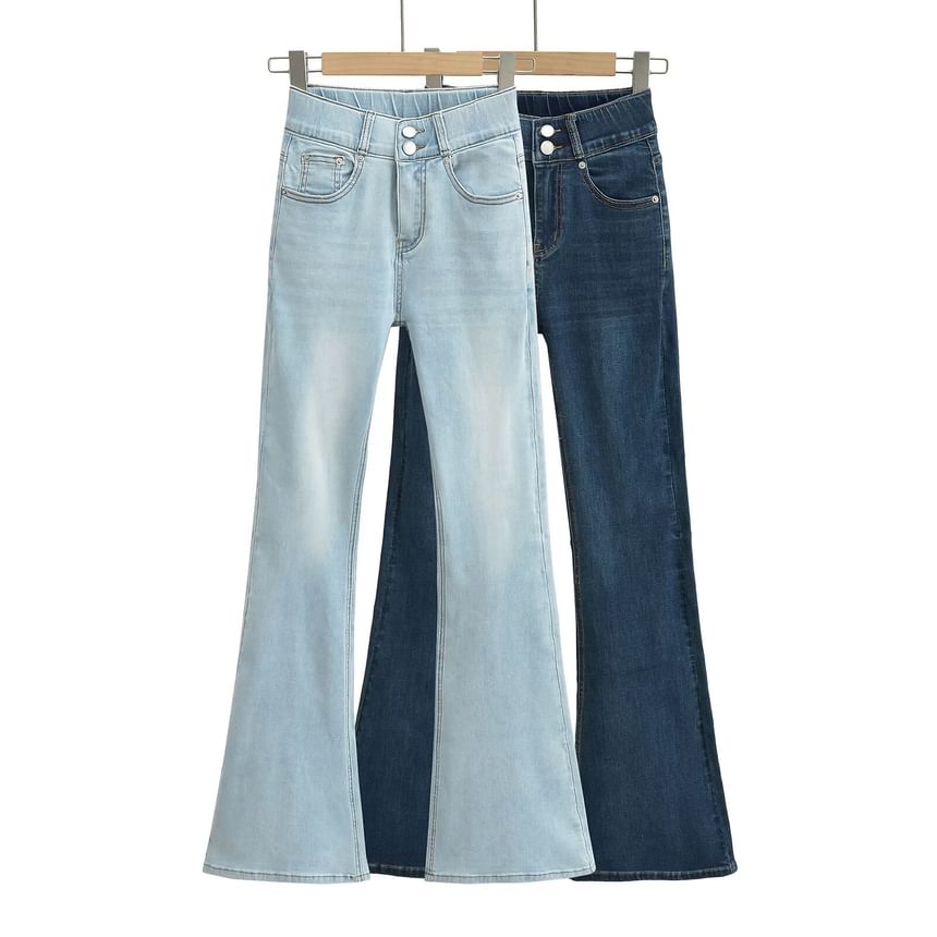Morhan - Mid Waist Washed Bootcut Jeans (Diverse ontwerpen)