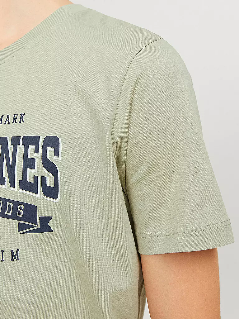 JACK & JONES Jungen T-Shirt JJELOGO hellgrün
