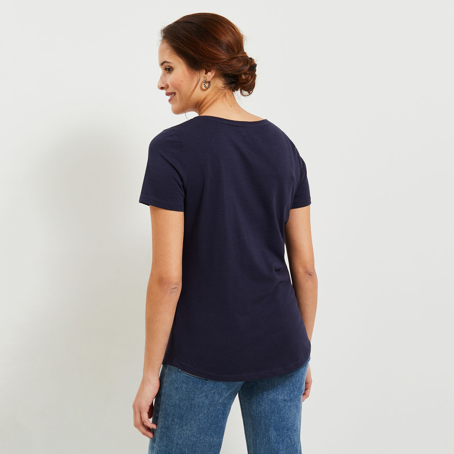 Tshirt col V femme