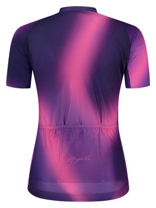 Maillot Manches Courtes Velo Rogelli Aurora - Femme - Violet/Rose