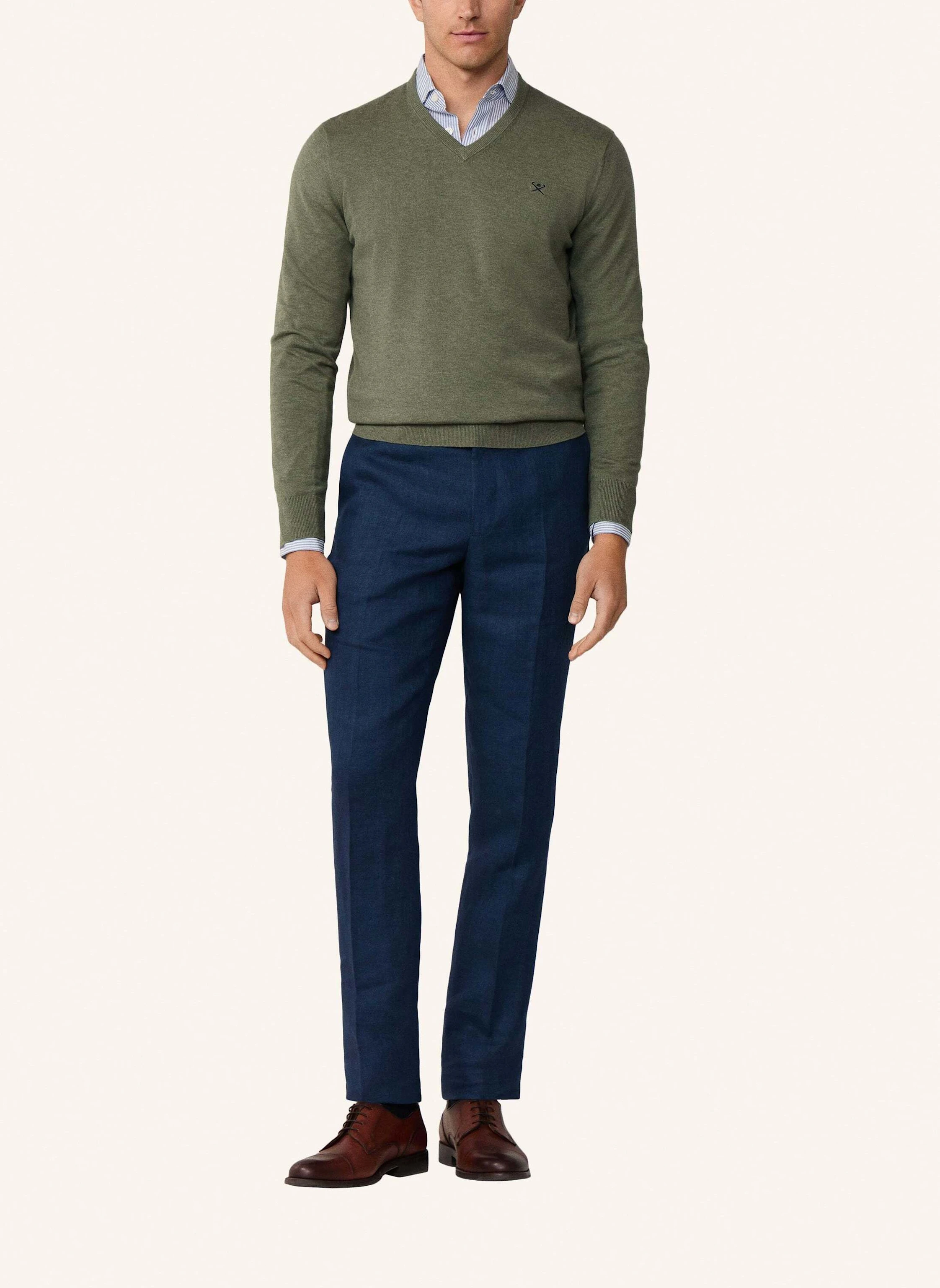 HACKETT LONDON Pullover COTTON SILK V NECK.