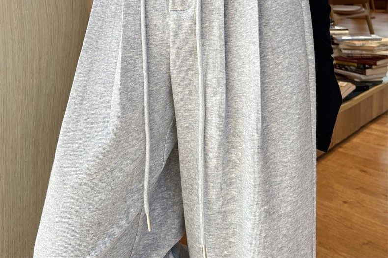 Horrysonie - High Rise Plain Inverted Pleated Wide Leg Pants