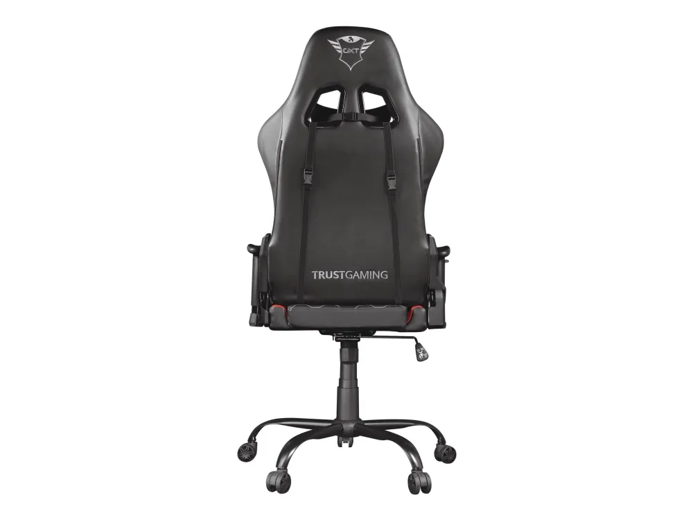 Trust Gaming GXT 708R Resto - Spillestol - ergonomisk - armstøtter - vippe - drejeled - metalramme, polyuretan-læder, elastisk stof - rød