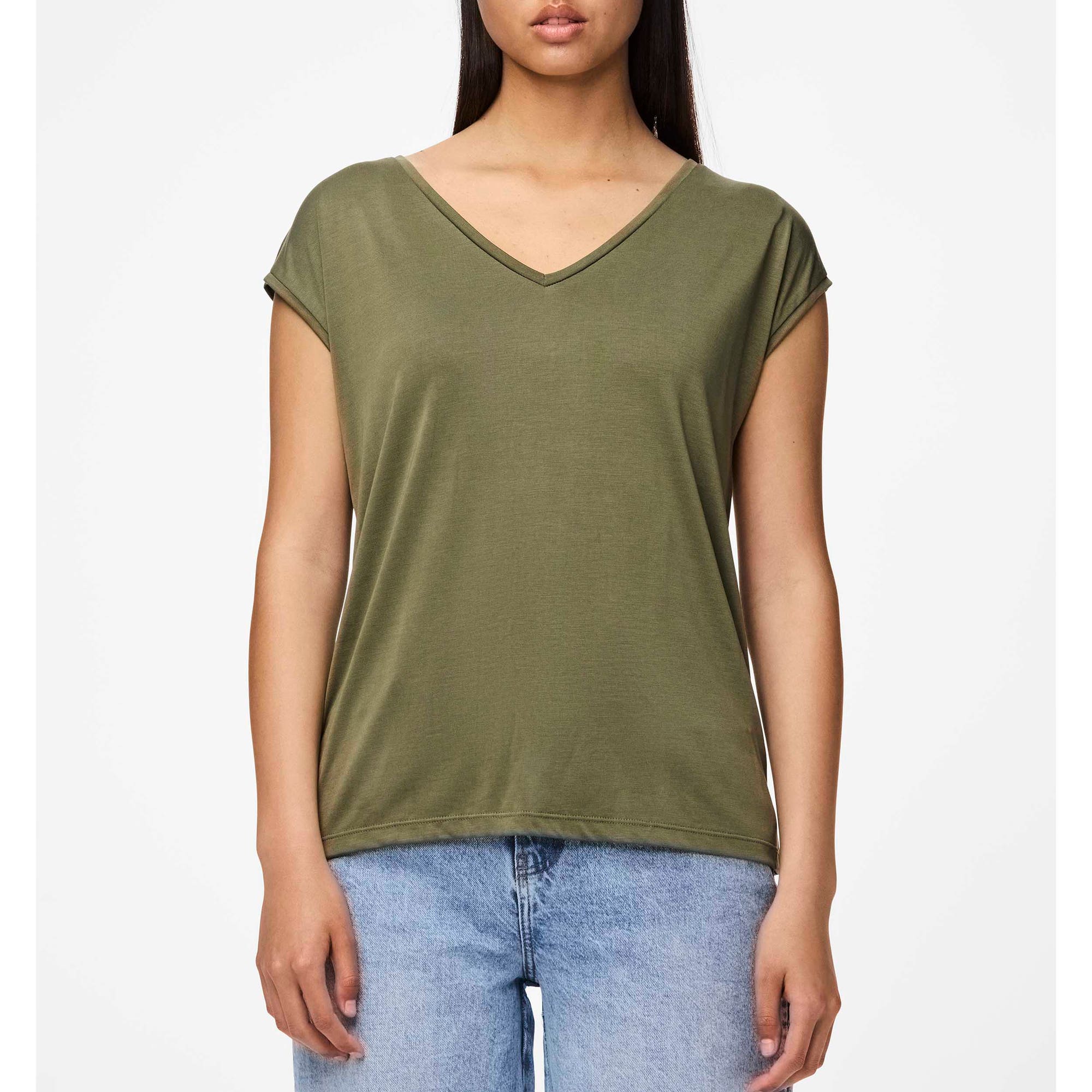 T-shirt Femme kaki