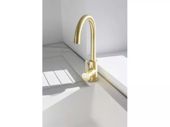 Kiwo mitigeur évier or brossé - Essebagno