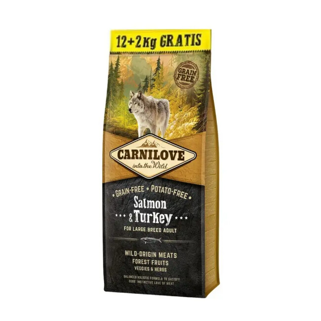 Carnilove saumon & dinde pour chien adulte de grande race