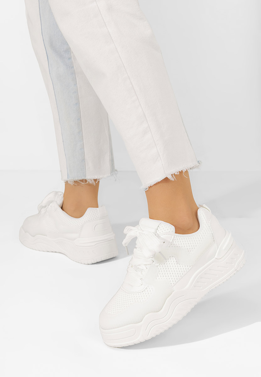 Baskets pour femme blancs Jerisa