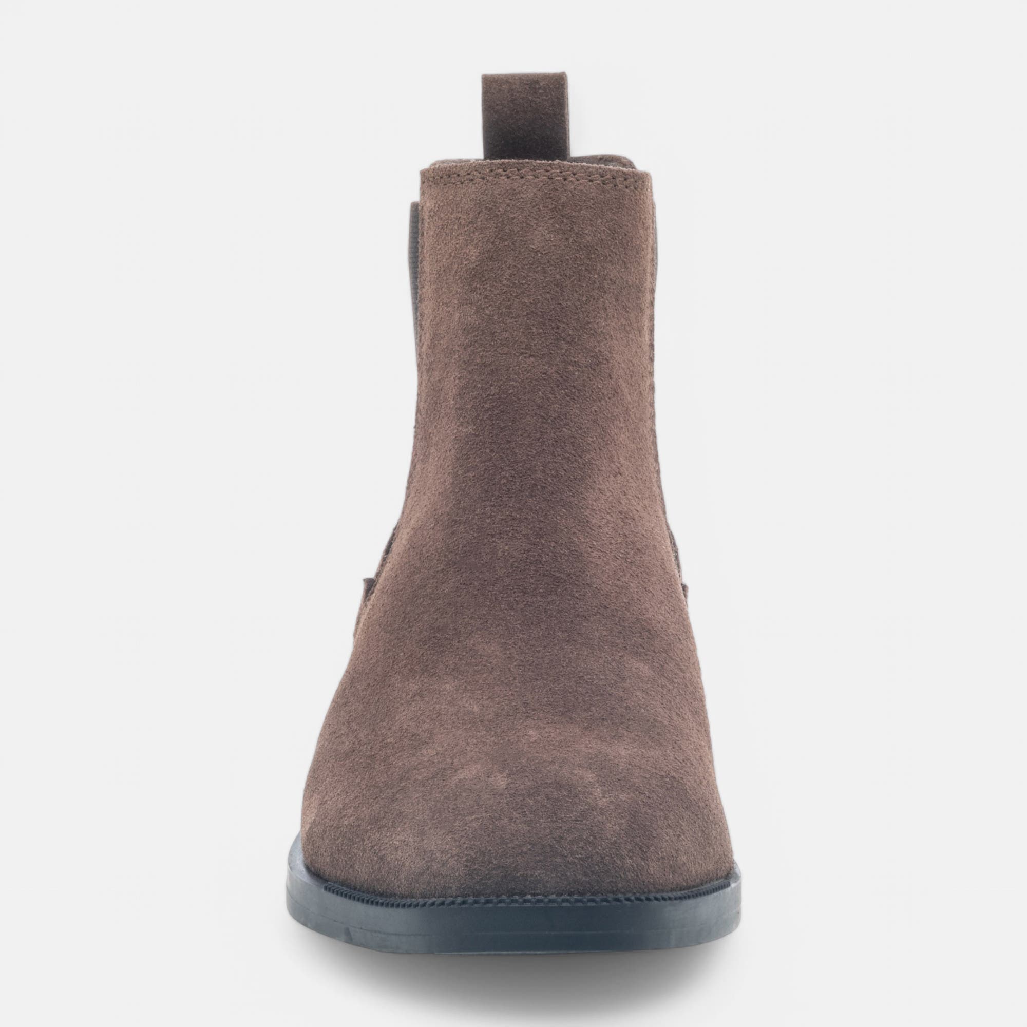 Boots chelsea Femme en cuir taupe