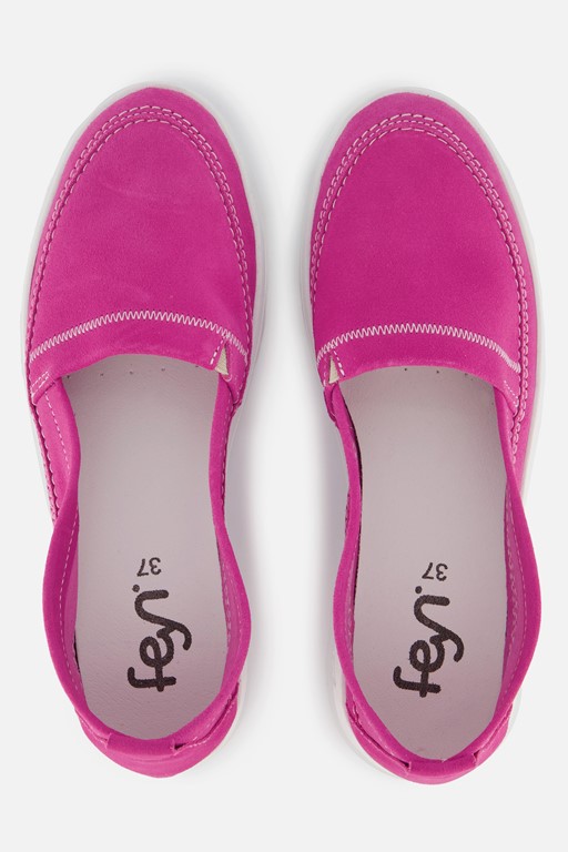 Feyn Instappers roze Suede