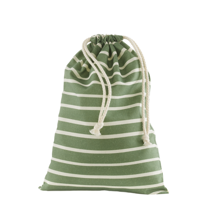 Pochon en coton bio Vert Grand Modèle