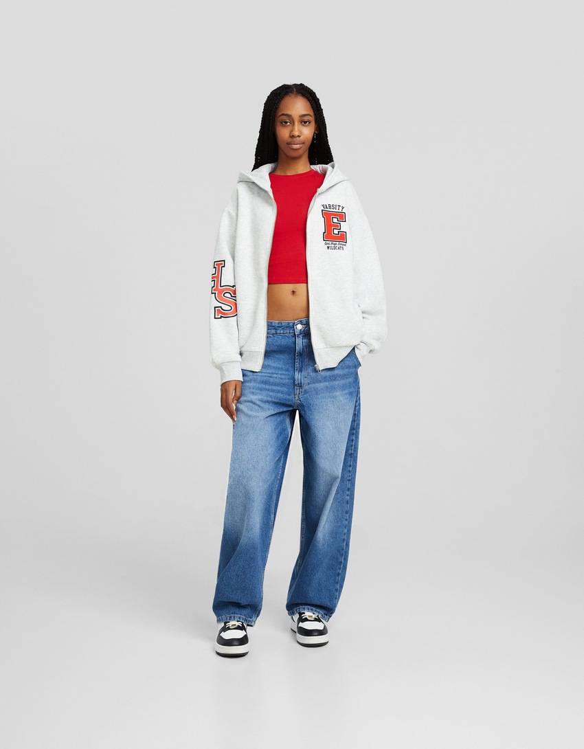 Moletom com zíper estampado do High School Musical