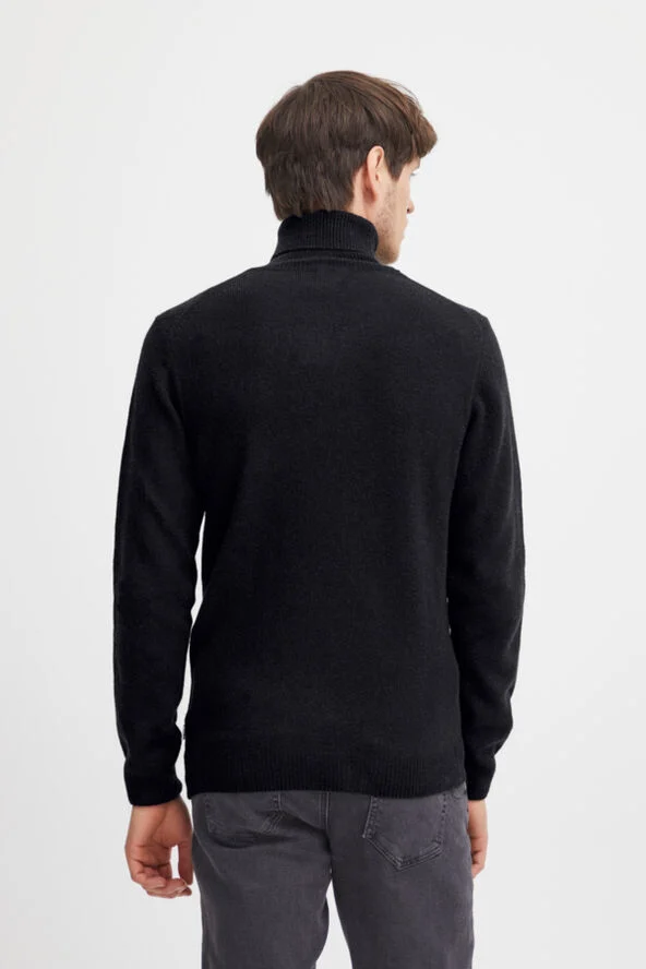 Casual Friday CFKARL roll neck bounty knit Anthracite black