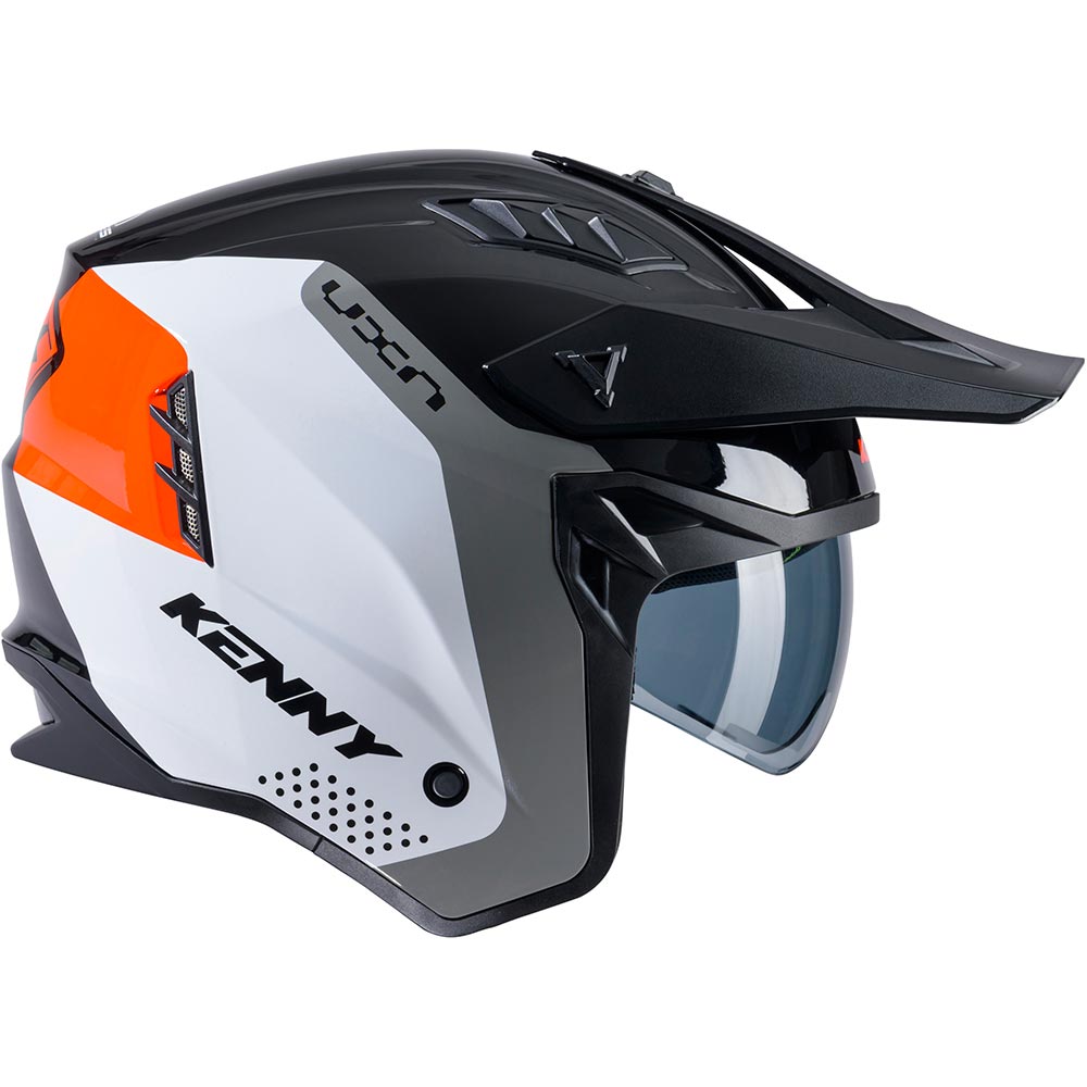 Kenny - Casque Miles Graphic Noir / Orange / Gris