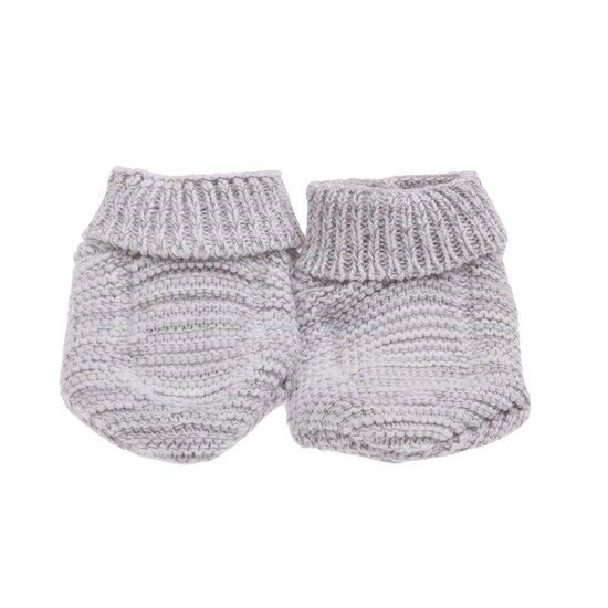 Chaussons bio collection Tricot   Gris        de               P'tit bisou