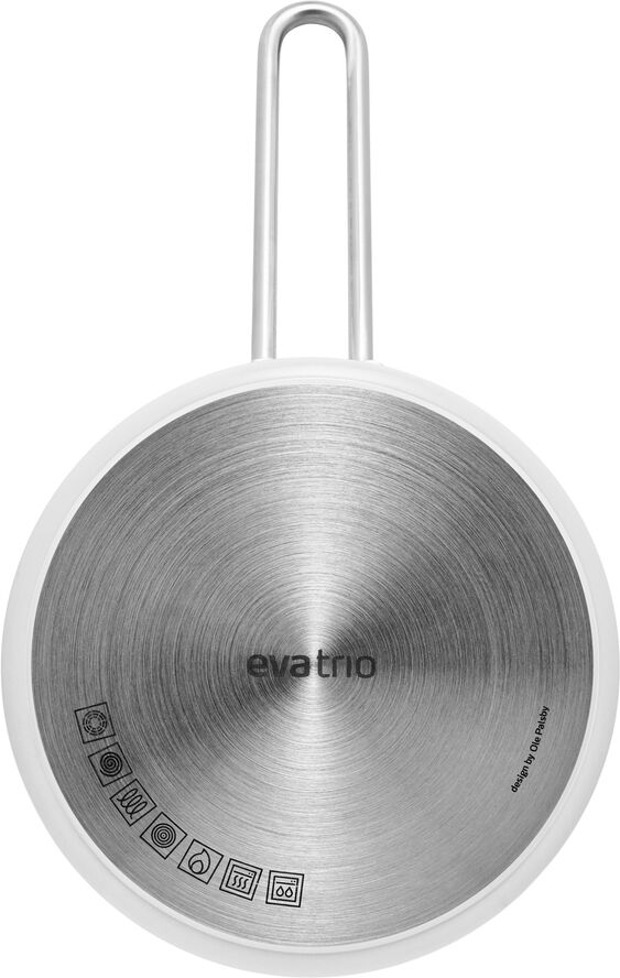 Eva Trio White Line Kasserolle 1,8 l 16 cm keramisk Slip-Let® belægni White