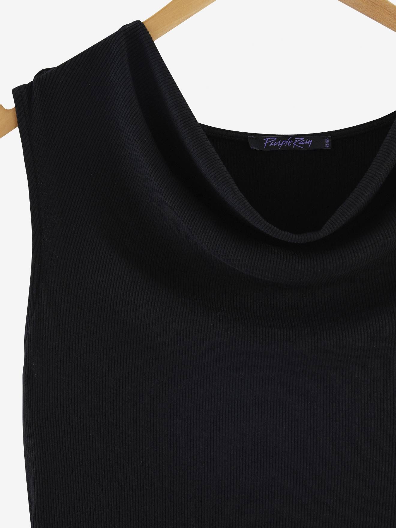 Vestido de maternidade em malha canelada mesclada cinza claro