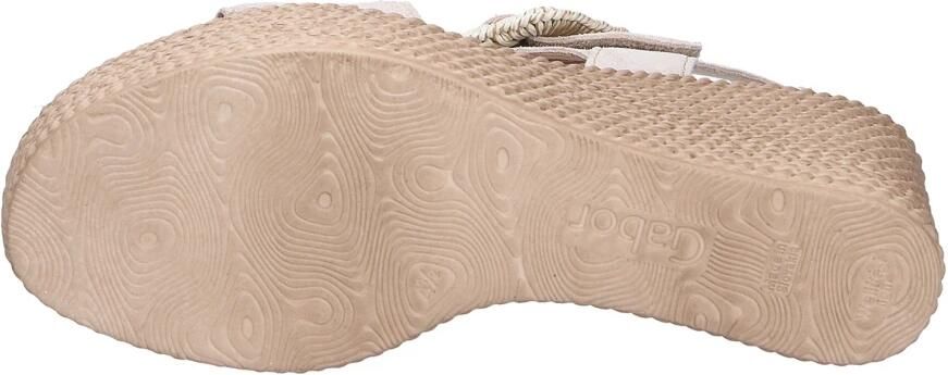 Gabor Dames Sandalen met hak 771 Beige Suède Sleehak