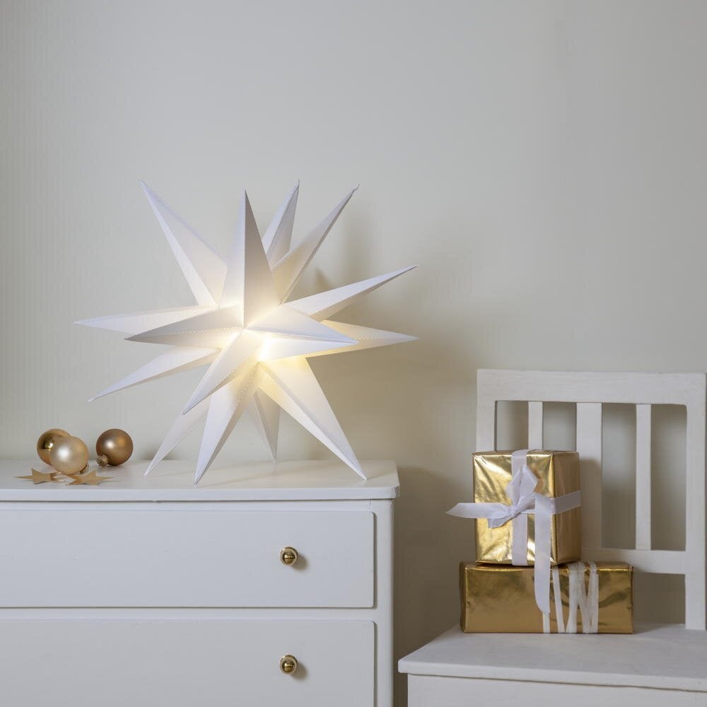 LED-lichtobject Alice Star in wit 0,43W IP44