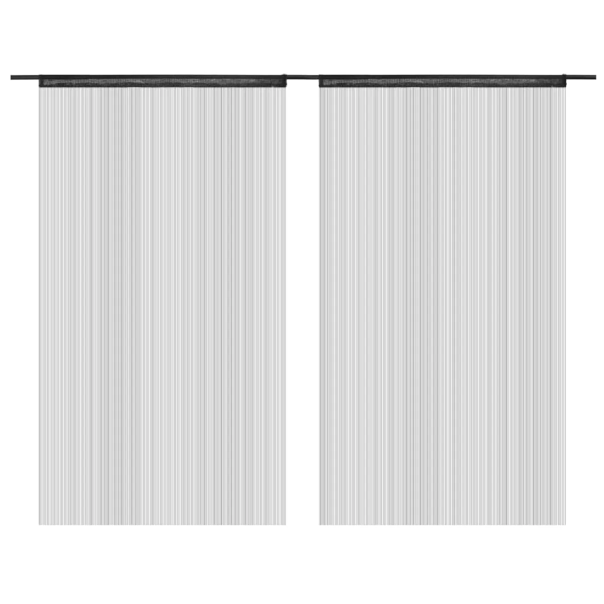 vidaXL Fils noir