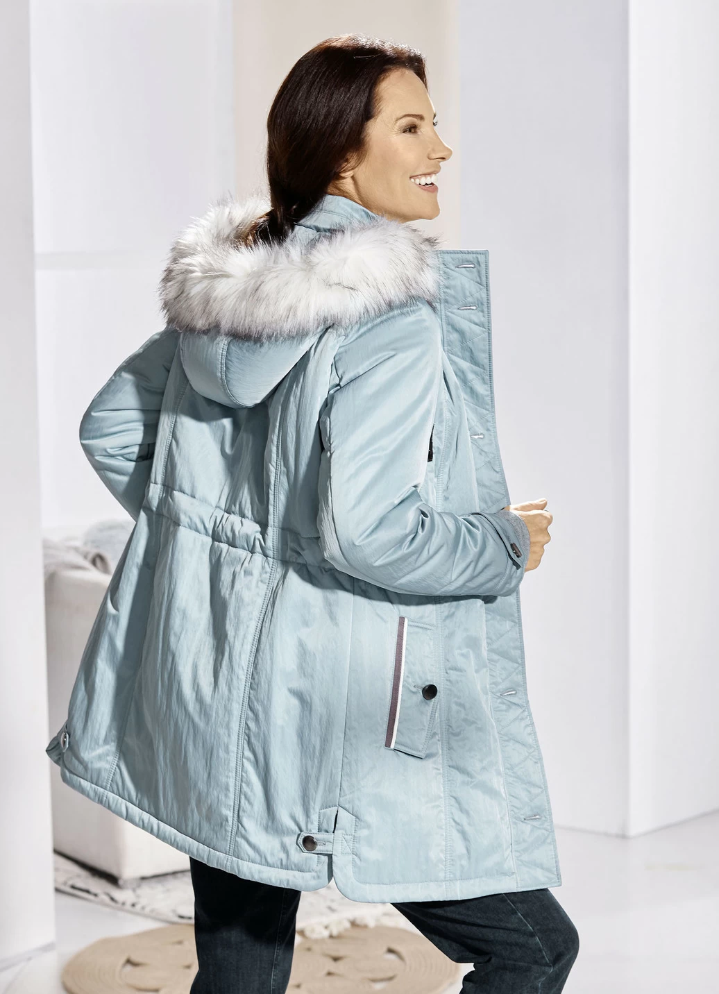 Jacke mit 2-Wege-Reißverschluss
