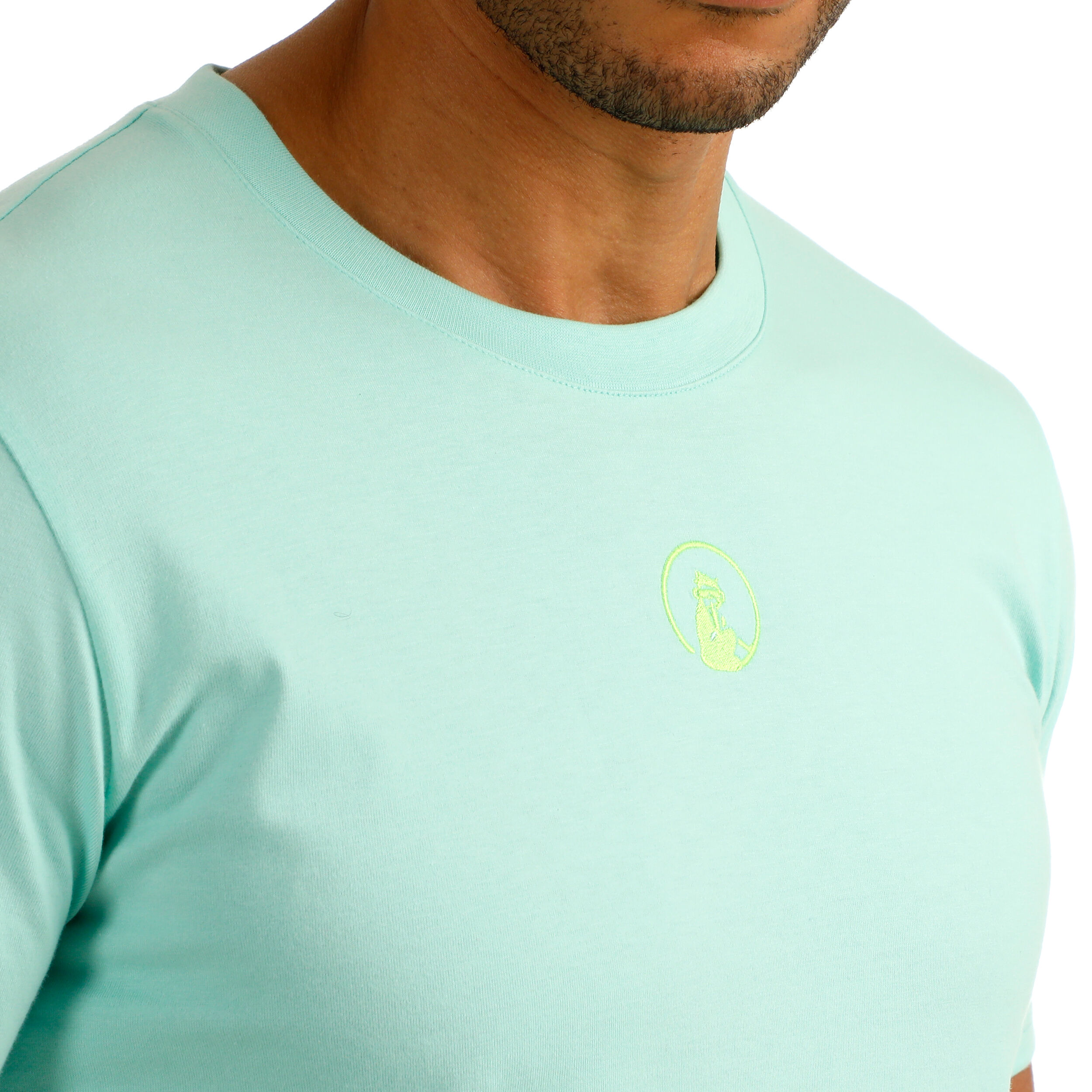 Quiet Please Wild Collage T-shirt Hommes - Turquoise , Multicouleur