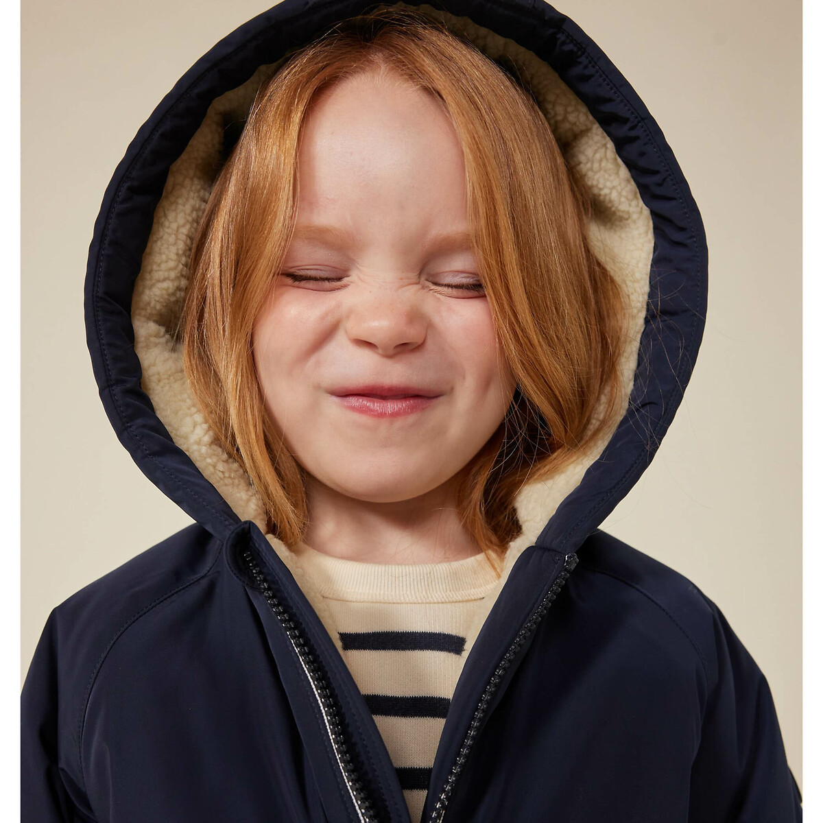 PEQUENO BARCO<br>Parka com boné