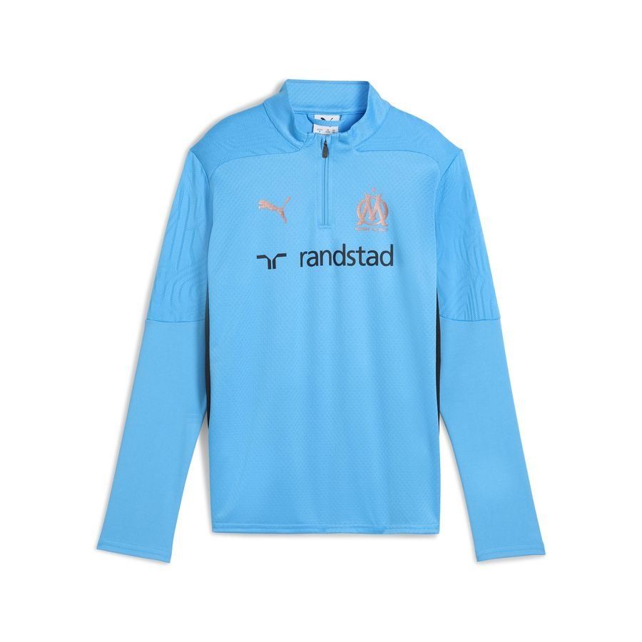 Marseille Maillot d'Entraînement Fermeture Éclair 1/4 - Bleu/Cuivre Enfant