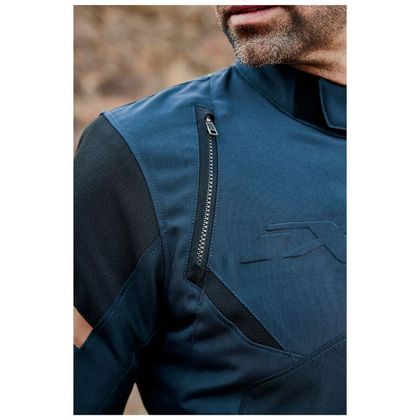 Blouson Ixon STRIKER RETRO - Noir / Bleu