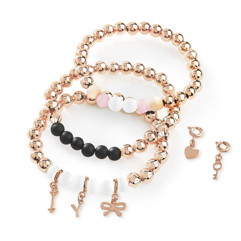 Charm's pour bracelet plaqué or rose 