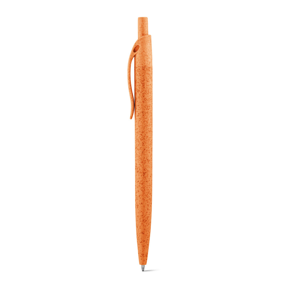 hi!dea 81168 - Stylo à bille en fibre de paille de blé et ABS avec clip