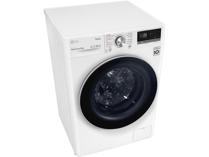 LG Waschmaschine F4WV708P1E Links Frontloader mit 8 kg Ladekapazität