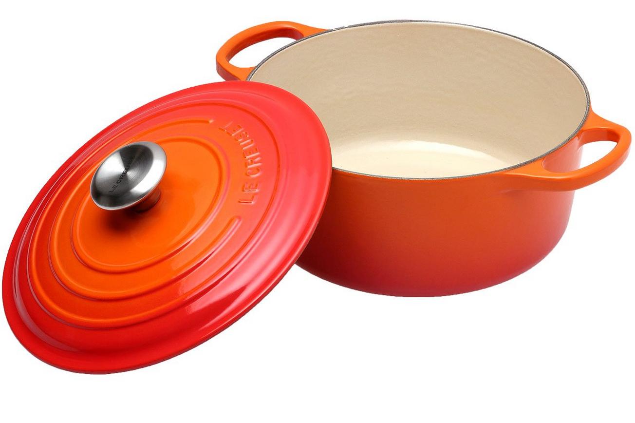Le Creuset braadpan - cocotte 24cm, 4,2L oranje