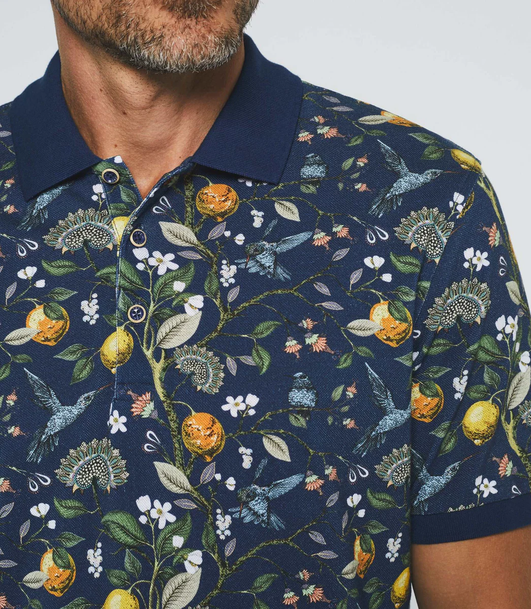 Polo manches courtes marine 