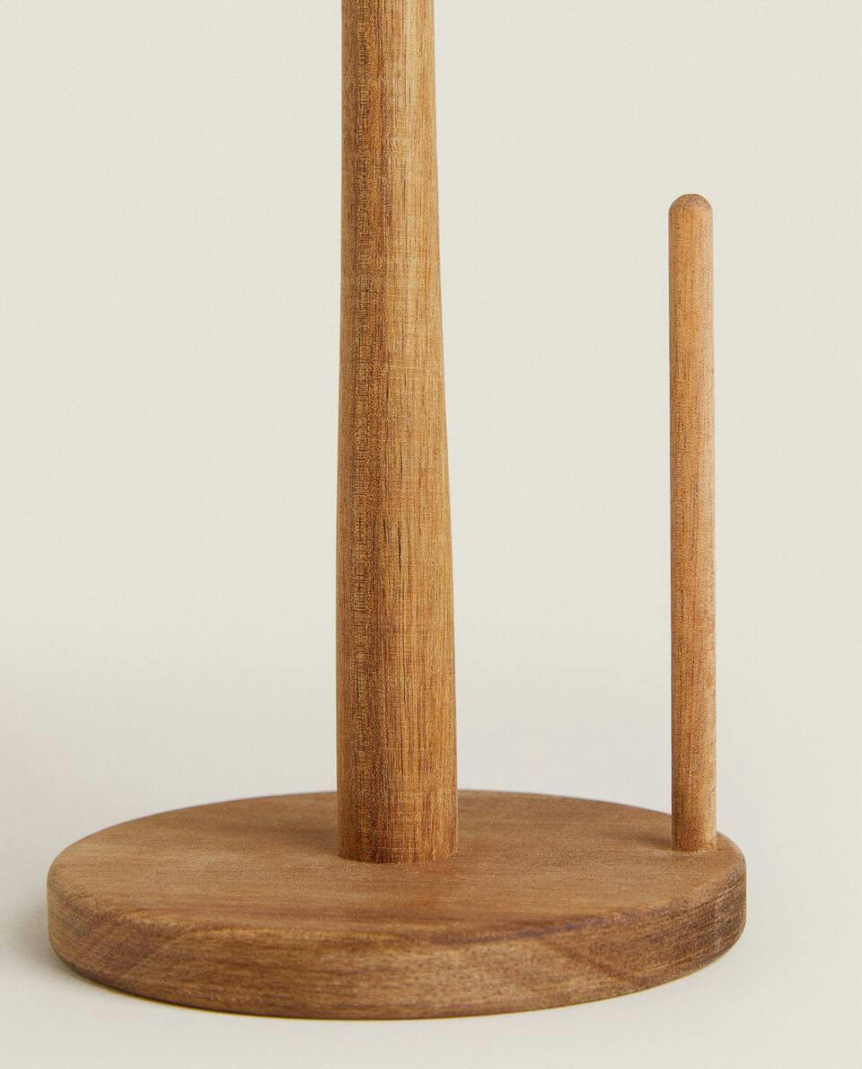 SUPORTE PARA ROLOS DE MADEIRA DE ACÁCIA