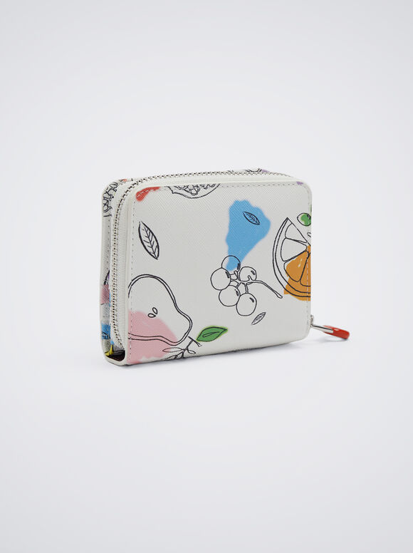 Carteira estampada - Branca