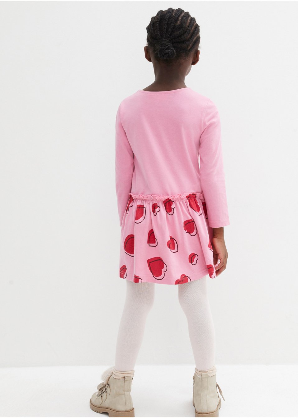 Robe en jersey + robe de poupée (2 pces)