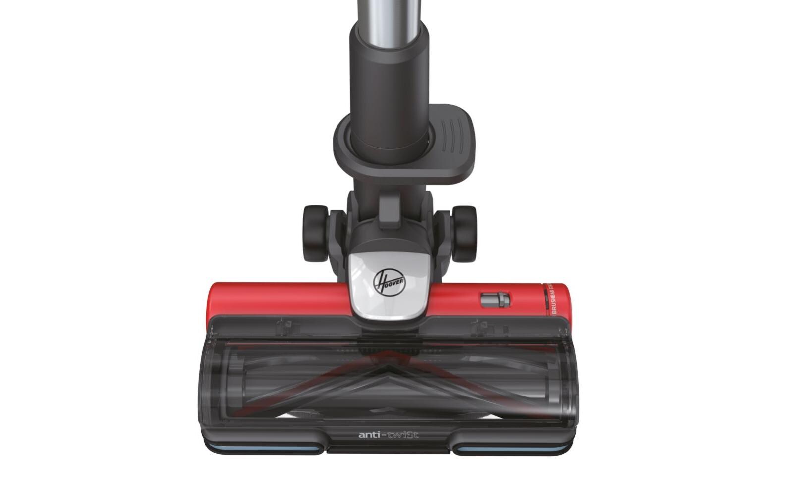 Akku-Hand- und Stielsauger HF9 Grau/Rot<br>Kabelloser Staubsauger mit «Anti-Twist»-Technologie