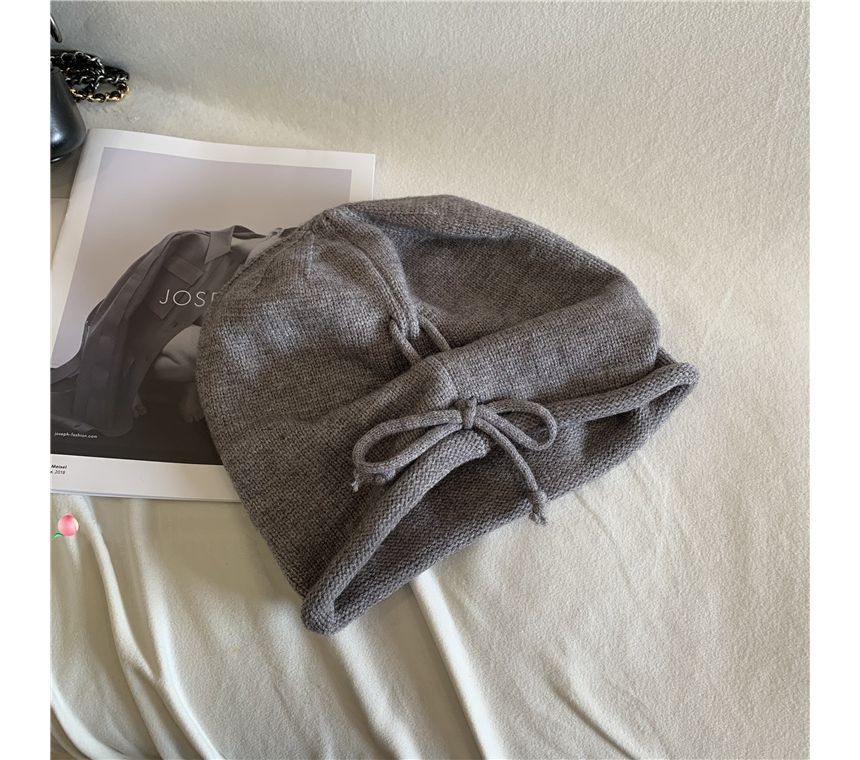HATHOT - Effen gebreide slouchy muts