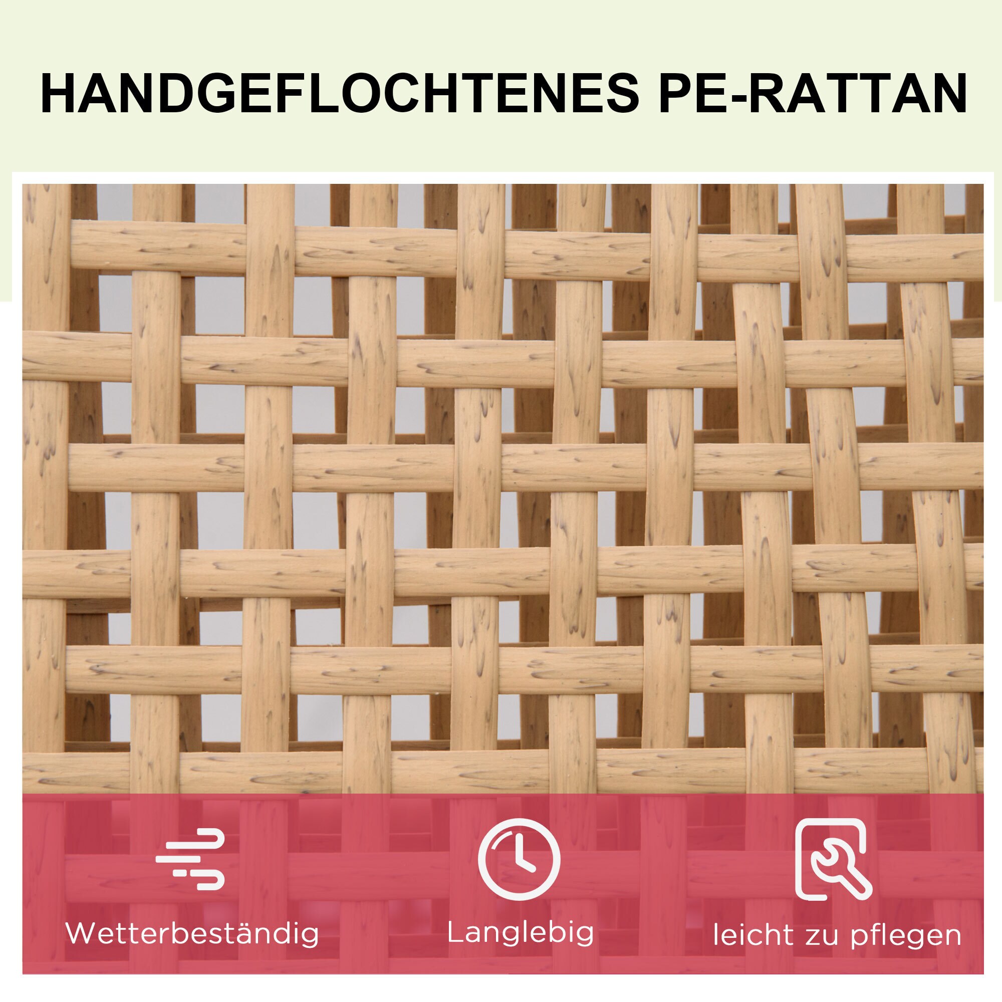 Outsunny Gartenliege mit verstellbarer Rückenlehne bunt 65L x 200B x 31H cm