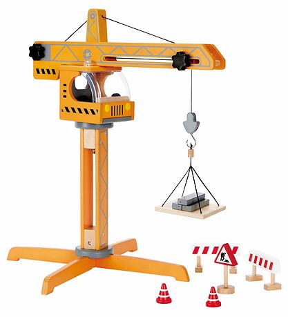 Hape Spielset - 10 Teile - Kran