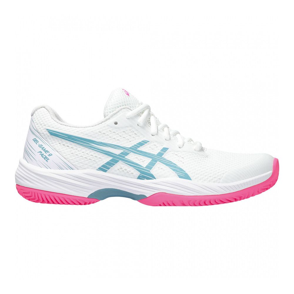 Asics GEL-GAME 9 PADEL - Chaussures de padel Femme white/gris blue