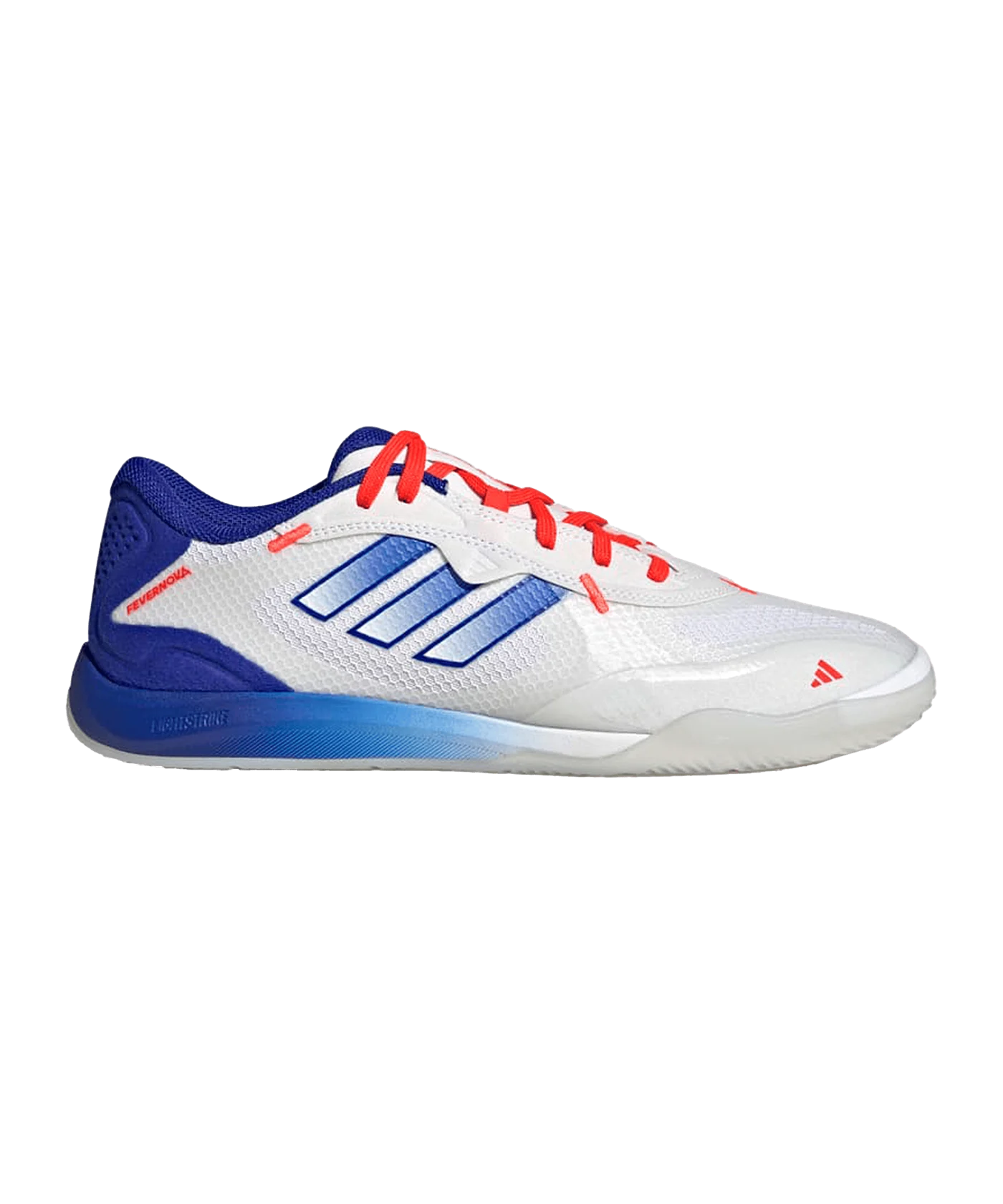 adidas Fevernova Court IN Weiss Blau
